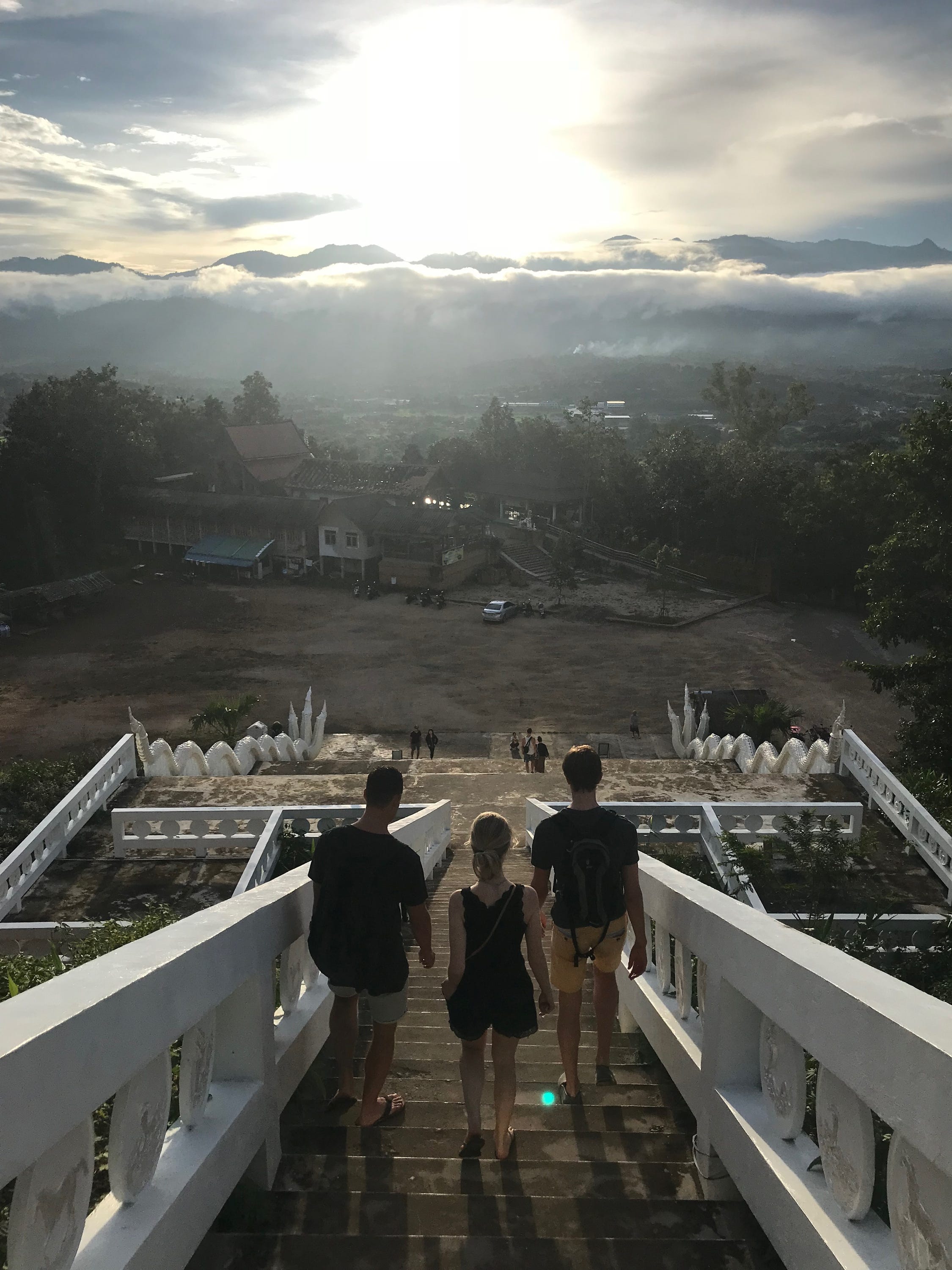 White Buddha steps